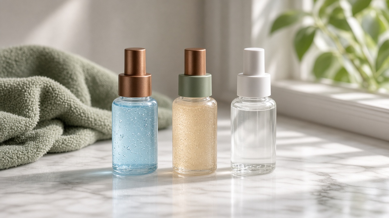Daily Peptide clinical serums on marble